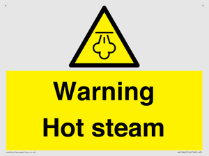 Warning Hot steam